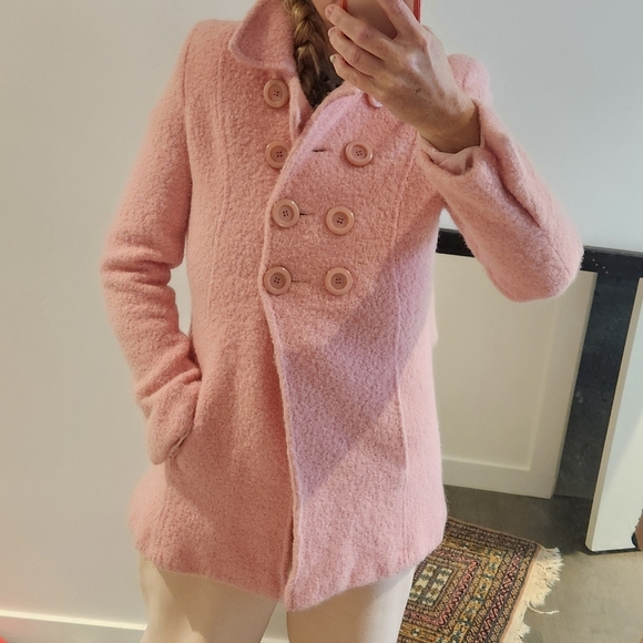 Vintage Pink Double Breasted Peacoat - Picture 13 of 13